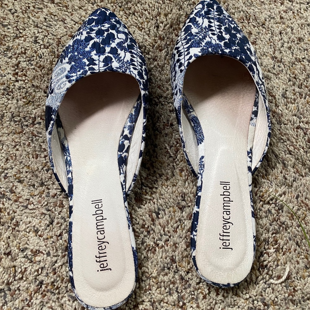 Jeffrey Campbell embroidered mules